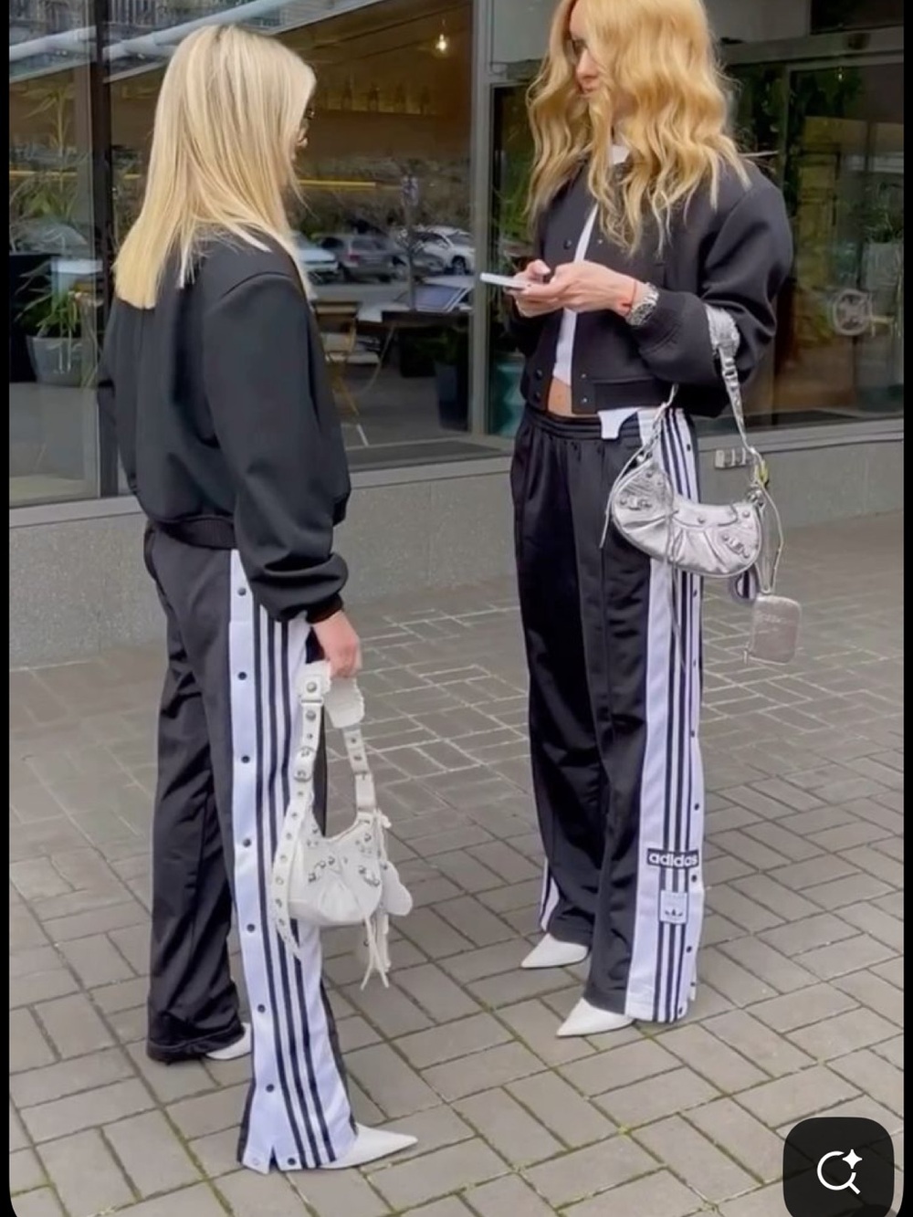 adidas Black and White classic tar away pants